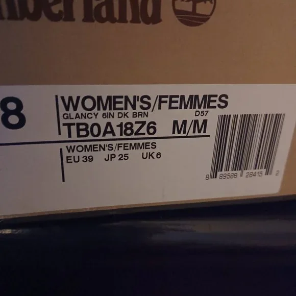 Timberland Glancy A18Z6 Leather Lace Up Ankle Boot, Women's, Size 8, - Picture 3 of 7